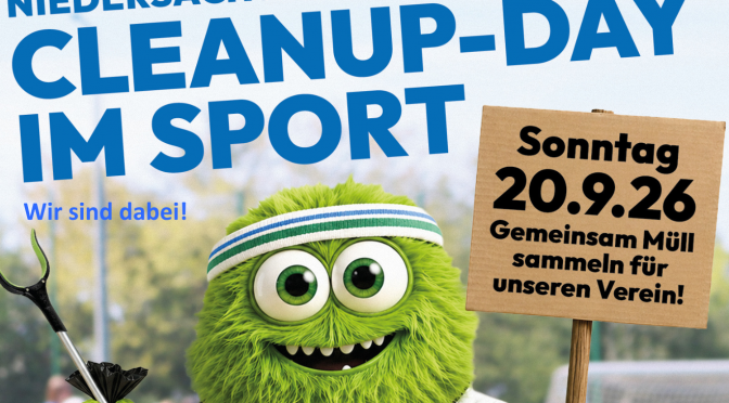 Aktiv Pro Klima/LSB Niedersachsen – CleanUp-Day im Sport 2026
